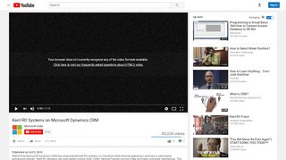 
                            2. Kent RO Systems on Microsoft Dynamics CRM - YouTube