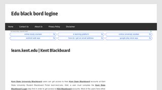 
                            8. Kent State Blackboard Login @ learn.kent.edu (Kent State ...