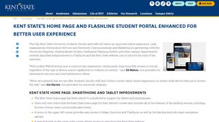 
                            7. Kent State's Home Page and FlashLine Student Portal ...