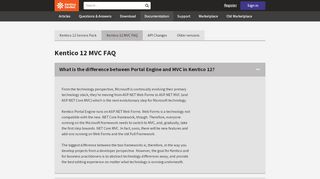 
                            3. Kentico 12 MVC FAQ - Kentico DevNet