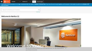 
                            7. Kentico 12 Tutorial - Kentico 12 Service Pack Documentation