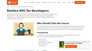 
                            7. Kentico MVC for Developers | Kentico CMS for ASP.NET