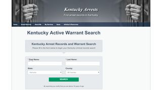 
                            7. Kentucky Active Warrant Search - Kentucky Arrests