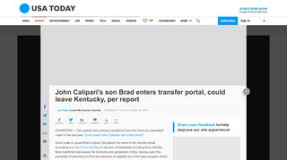 
                            5. Kentucky basketball coach John Calipari's son enters transfer portal