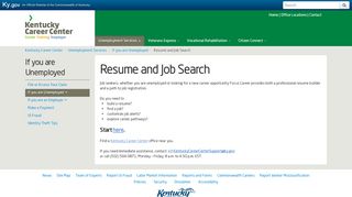 
                            8. Kentucky Career Center Resume and Job Search