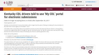 
                            3. Kentucky CDL drivers told to use 'My CDL' portal for electronic ...