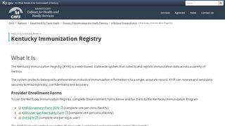 
                            1. Kentucky Immunization Registry - Cabinet for Health and ...