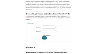 
                            5. Kentucky - Provider Portal - CareSource
