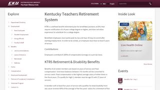 
                            8. Kentucky Teachers Retirement System | Human Resources | Eastern ...