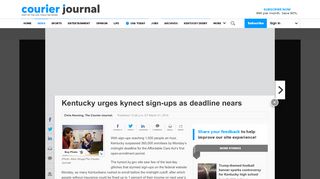 
                            9. Kentucky urges kynect sign-ups as deadline nears