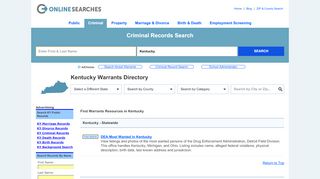 
                            6. Kentucky Warrants Search Directory