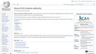 
                            5. Kenya Civil Aviation Authority - Wikipedia