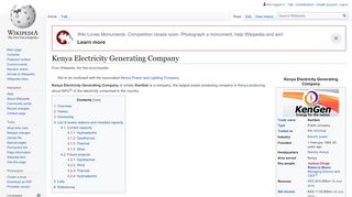 
                            1. Kenya Electricity Generating Company - Wikipedia