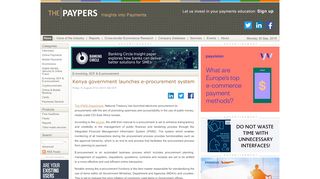 
                            4. Kenya government launches e-procurement system | The Paypers