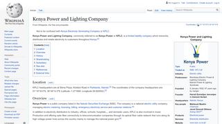 
                            1. Kenya Power and Lighting Company - Wikipedia