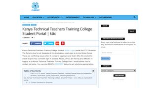 
                            7. Kenya Technical Teachers Training College Student Portal | kttc ...