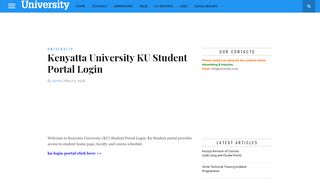 
                            7. Kenyatta University KU Student Portal Login > …