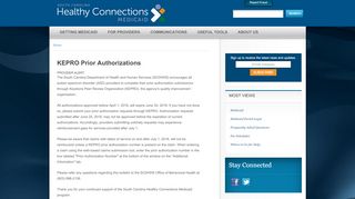 
                            9. KEPRO Prior Authorizations | SC DHHS