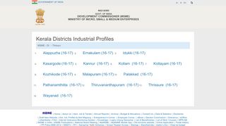 
                            3. Kerala Districts Industrial Profiles - DC-MSME