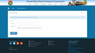 
                            1. Kerala State Road Transport Corporation. - keralartc.in