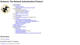 
                            6. Kerberos: The Network Authentication Protocol - web.mit.edu