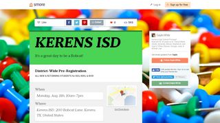 
                            7. KERENS ISD | Smore Newsletters for Education