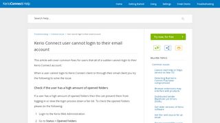 
                            1. Kerio Connect user cannot login to their email account - GFI Software