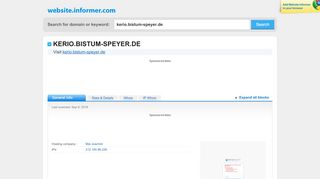 
                            2. Kerio.bistum-speyer.de - Website Informer - Informer Technologies, Inc.