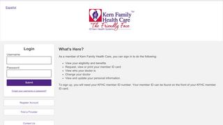 
                            2. Kern Member Portal - Kern Family Health Care