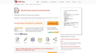 
                            4. Kesco Account Summary - Fill Online, Printable, Fillable ...