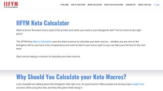 
                            1. Keto Calculator - iifym.com