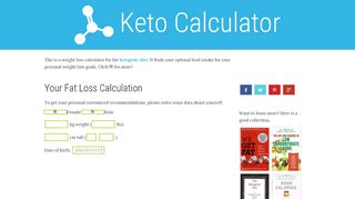 
                            2. Keto Calculator - Learn Your Macros on the Ketogenic Diet