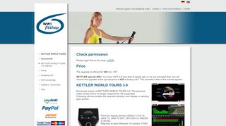 
                            7. KETTLER WORLD TOURS 3.0 Upgrade - WWS fitshop