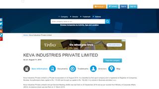 
                            7. KEVA INDUSTRIES PRIVATE LIMITED - Zauba Corp