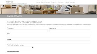 
                            7. KEVCO Property Management | Interested in Our Owner Services?