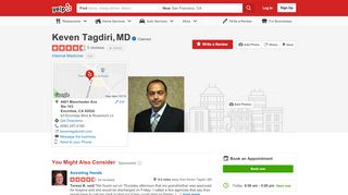 
                            6. Keven Tagdiri, MD - Internal Medicine - 4401 Manchester Ave ...