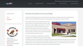 
                            6. Keweenaw Bay Ojibwa Community College - AIHEC: Who We Serve