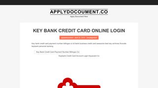 
                            6. Key Bank Credit Card Online Login | …