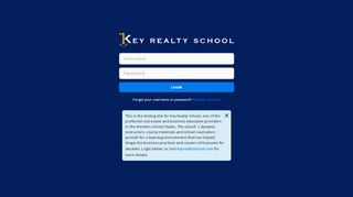 
                            2. Key Realty School - Login