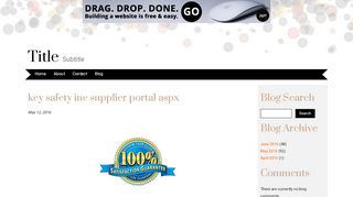 
                            8. key safety inc supplier portal aspx - Jigsy.com