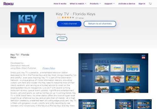 
                            4. Key TV - Florida Keys - Roku