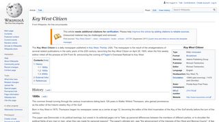 
                            9. Key West Citizen - Wikipedia