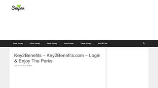 
                            4. Key2Benefits – Key2Benefits.com – Login & Enjoy The Perks