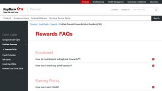 
                            4. KeyBank Rewards Frequently Asked Questions (FAQ) | KeyBank