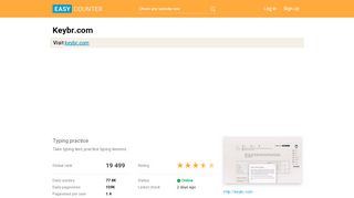 
                            6. Keybr.com: Typing practice - Easy Counter