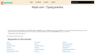 
                            3. Keybr.com - Typing practice