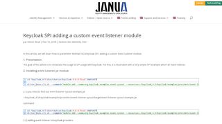 
                            5. Keycloak SPI adding a custom event listener module - JANUA