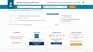 
                            3. Keystone Collections Group | Better Business Bureau® Profile