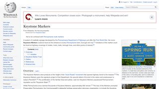 
                            6. Keystone Markers - Wikipedia