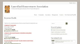 
                            4. Keystone Pacific | LanesEnd Homeowners Association